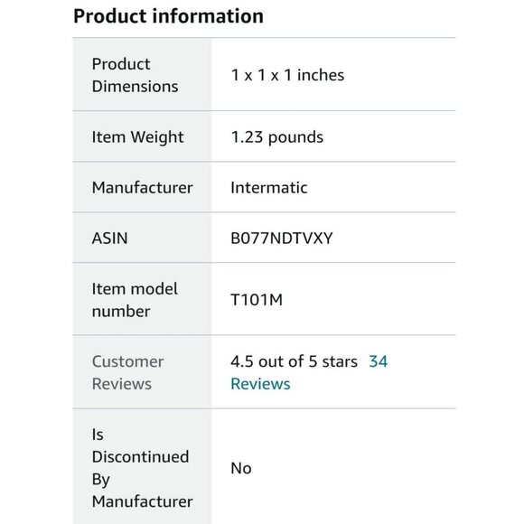 INTERMATIC T101M 24 Hour Timing - Picture 7 of 7